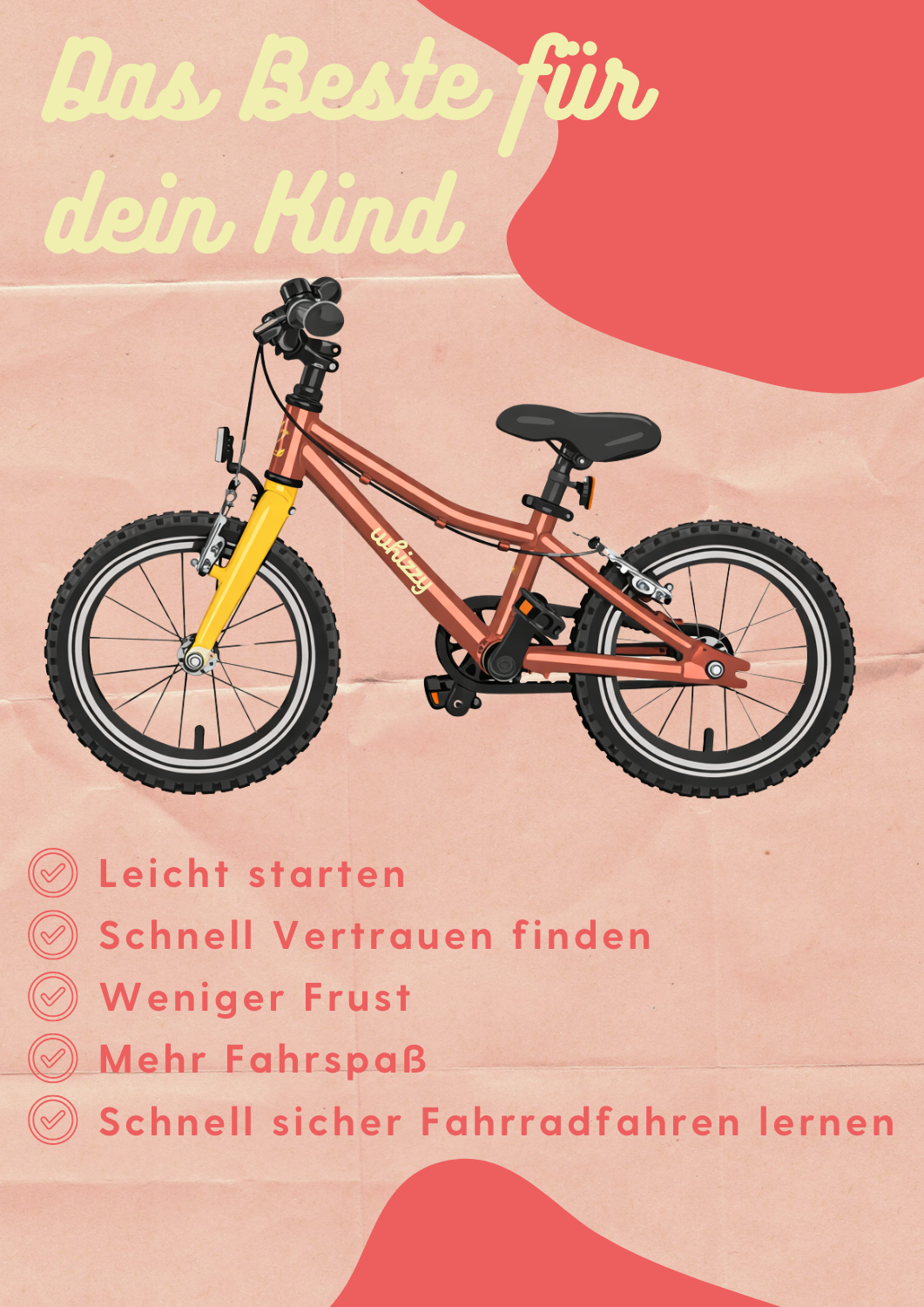 whizzy Kids | JuniorCruiser 16'' Fahrrad | Pre-Sale März